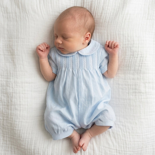 Romper With Pintucks - Ella Marina Baby