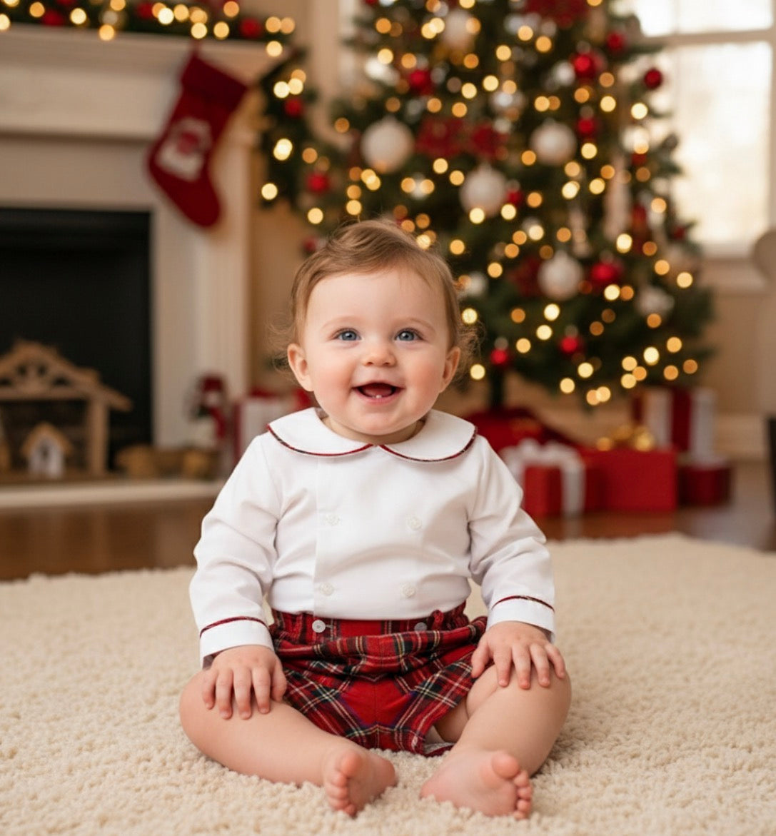 Spanish Tartan Shorts + Shirt