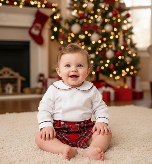 Spanish Tartan Shorts + Shirt