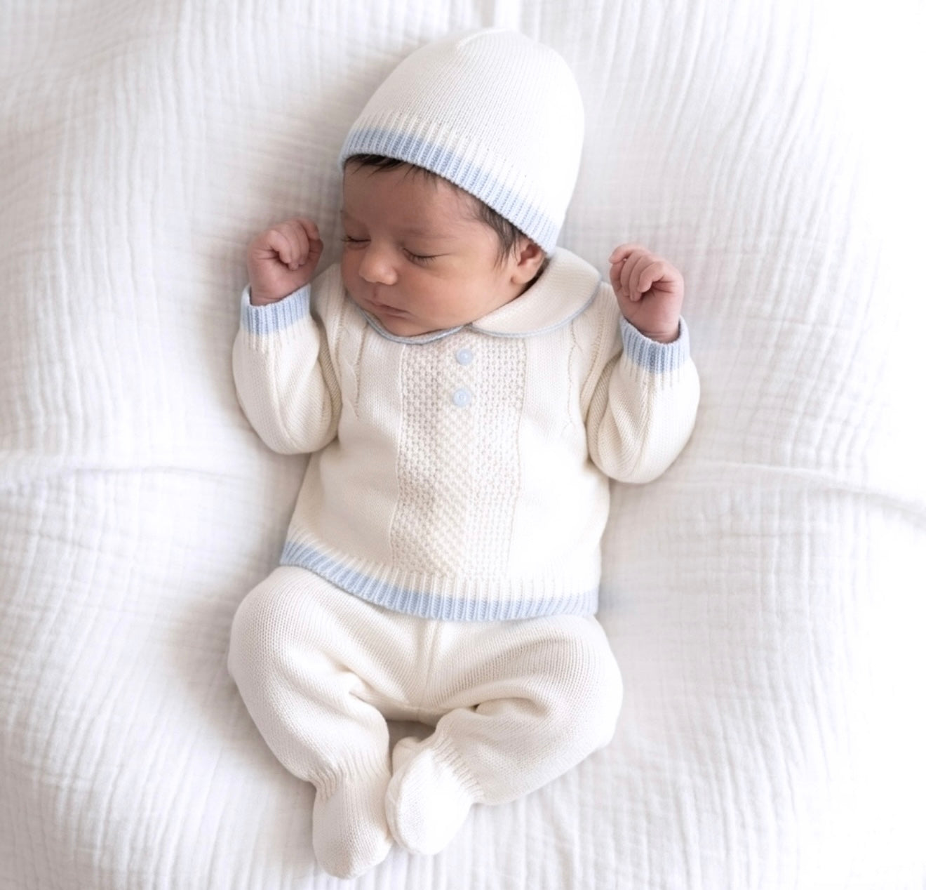 Santino Set - White - Ella Marina Baby