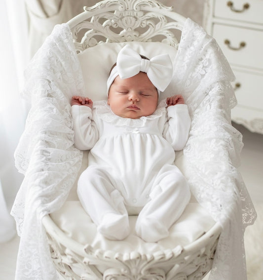 White Lace Collar All In One