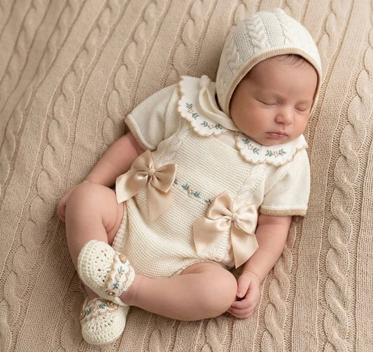 Flores Four Piece Set - Gold - Ella Marina Baby