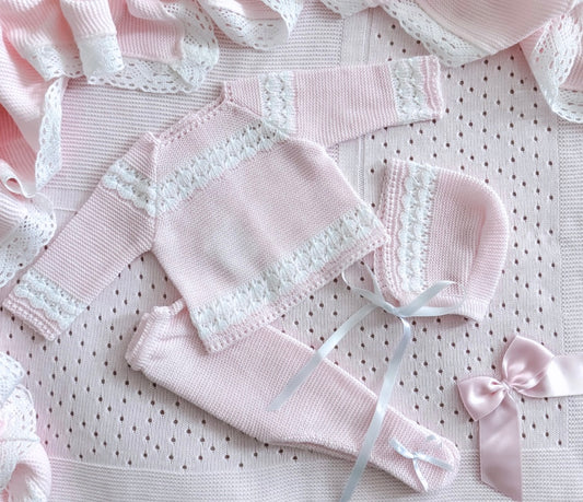 Pink Scalloped Set