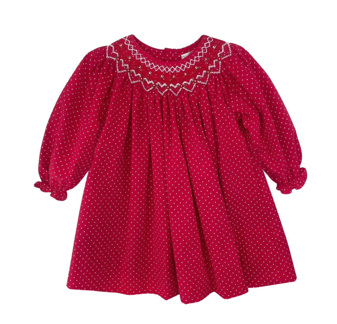 Smocked Long Sleeve Holiday Dress