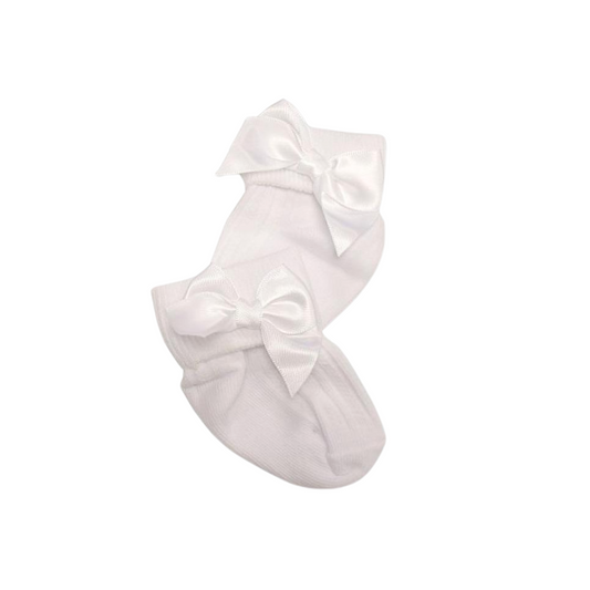 Newborn Ankle Socks - White