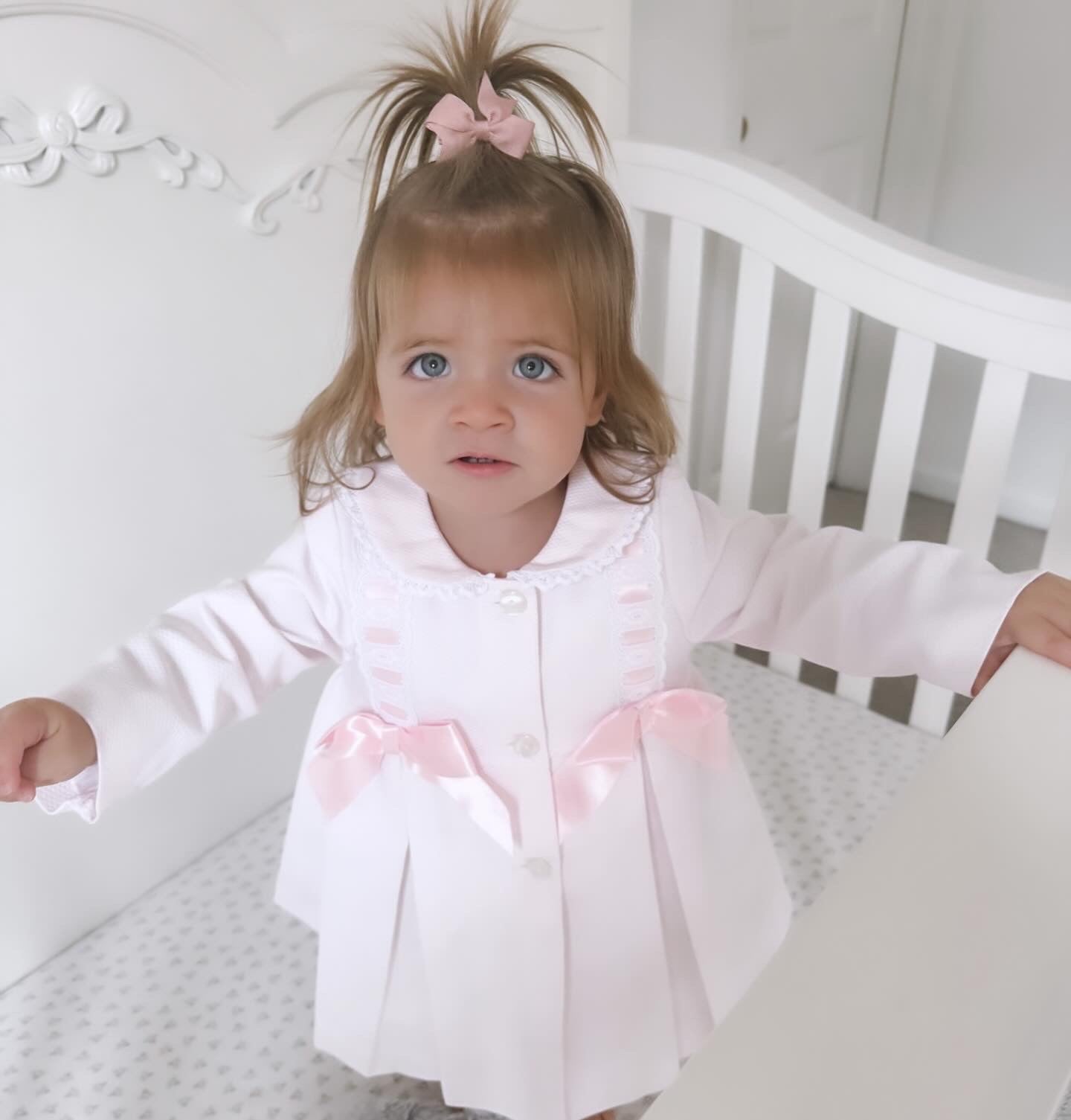 Luxury Pink Bows Jacket - Ella Marina Baby